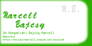 marcell bajcsy business card